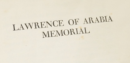 Sims, R. G. - The Sayings & Doings of T.E. Lawrence. Edited by Dr. Leo John de Freitas; with an introduction by John Sims and Notes by A.J. Flavell. Limited Edition (of 300 copies), this one inscribed beneath the limitat